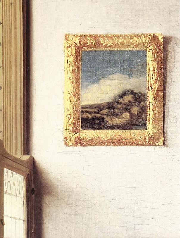 VERMEER VAN DELFT, Jan Lady Standing at a Virginal (detail) ar china oil painting image